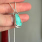 Natural Kingman Turquoise Twist Pendant