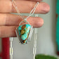 High Grade Royston Turquoise Art Deco Pendant