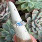 Opal Signet Ginkgo Ring in size 8