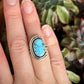Golden Hills Turquoise Art Deco Ring size 6.75