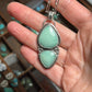 Double Desert Bloom Variscite Totem Necklace