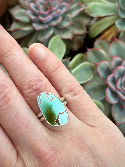Royston Turquoise Ring Green Blue in size 7-3/4