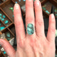 Desert Bloom Variscite High Grade Ring in size 8.75