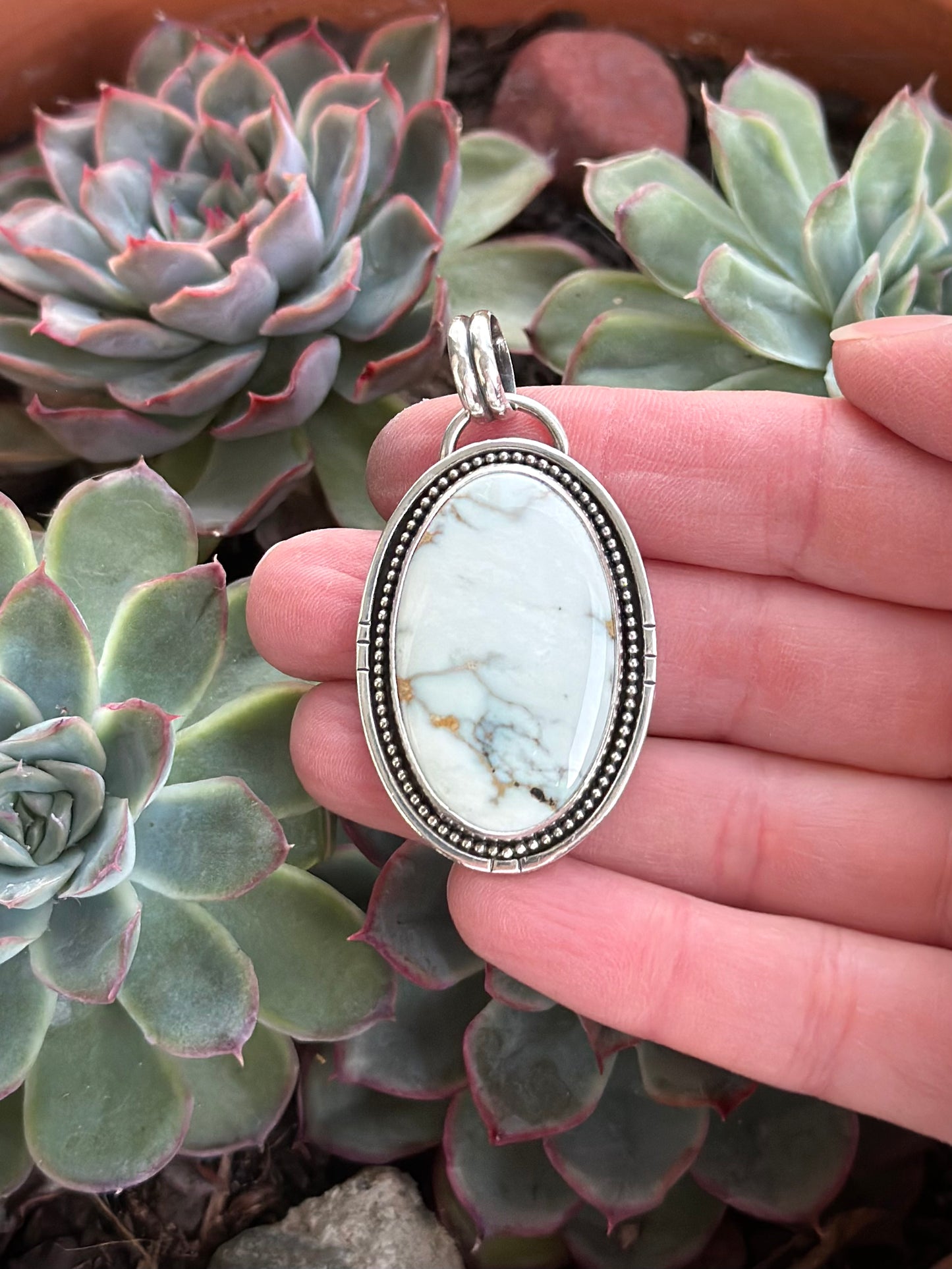 Emerald Basin Variscite Statement Pendant