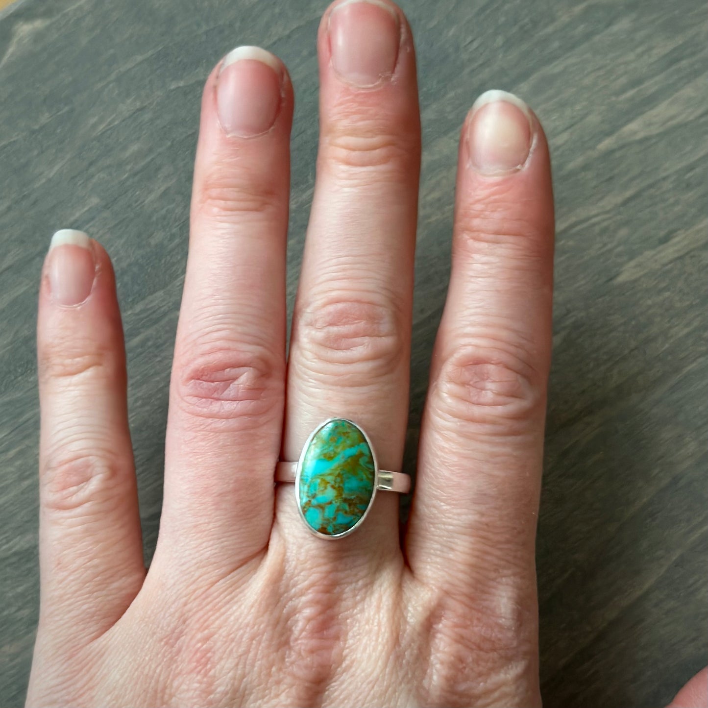 Rising Phoenix Turquoise Ring in size 9