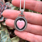 Pink Conch Shell Heart Pendant