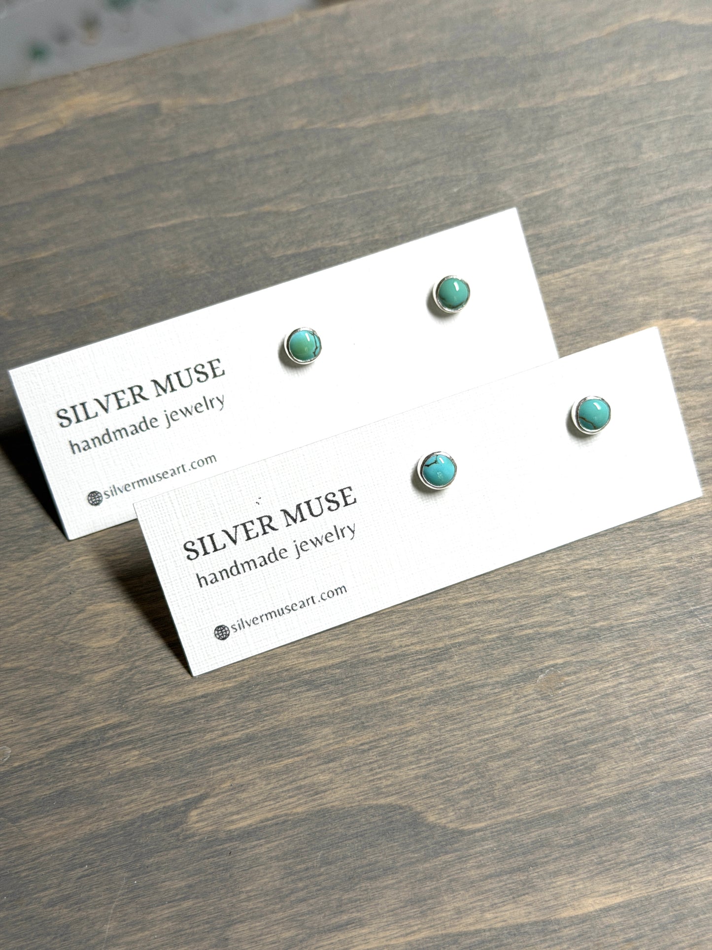 Supernova Turquoise Sterling Silver Stud Earrings
