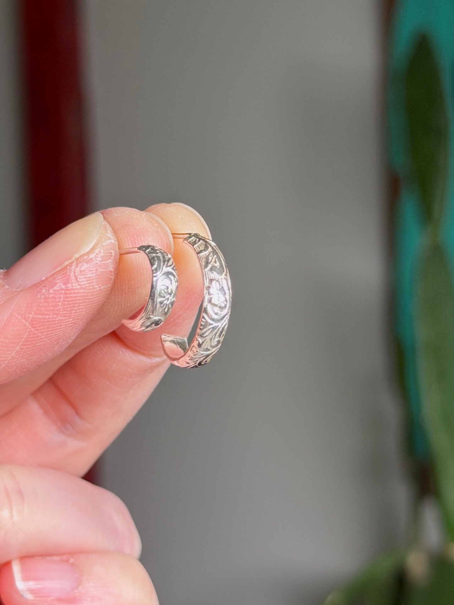 Mini Hoop Cuff Earring in Sterling Silver