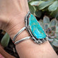 Royston Turquoise Botanical Cuff Bracelet Small 6 inch wrist