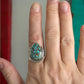 Patagonia Turquoise Art Deco Ring size 8.75