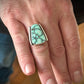 Calypso Variscite Framed Ring in size 10.25