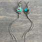 Sonoran Turquoise Fringe Earrings in Blue