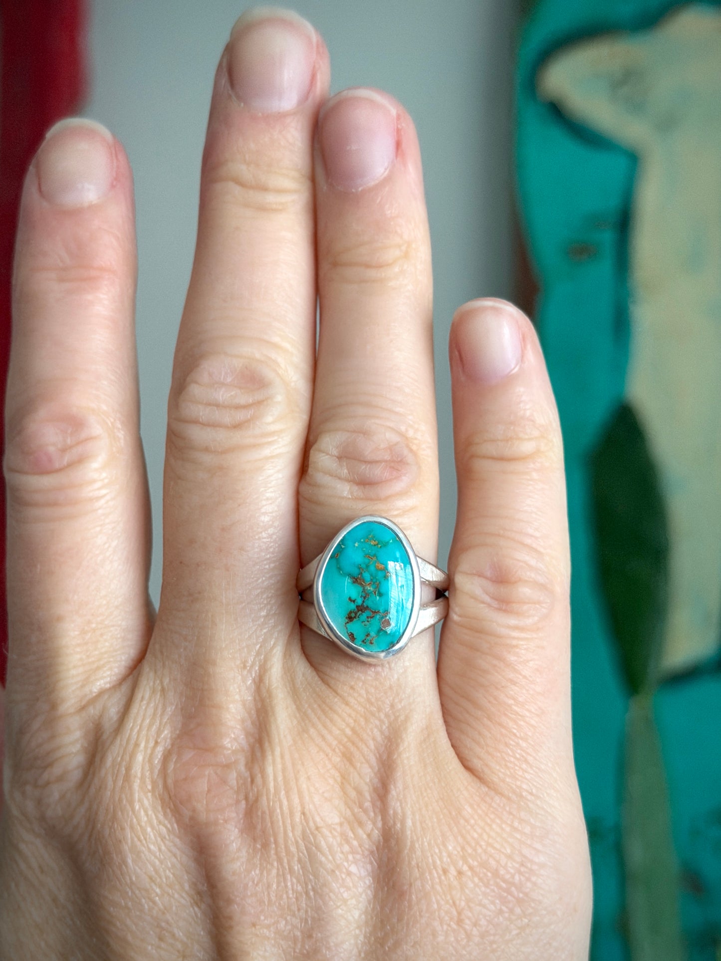 High Grade Royston Turquoise Ring