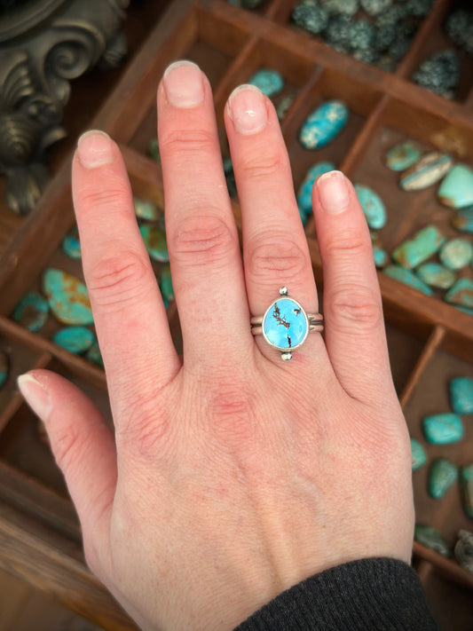 Golden Hills Turquoise Ring in size 7.25