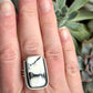White Buffalo Ring in size 8.75