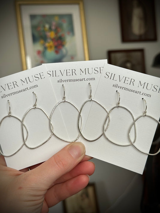 Freeform Hoop Earrings