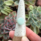 Calypso Variscite Round Ring with Swirl Band size 8