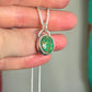 Patagonia Turquoise Round Twist Pendant in Green