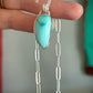 Royston Turquoise Talon Pendant in Pale Blue