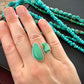 Desert Bloom Variscite + Royston Turquoise Ring in size 7.25 Adjustable