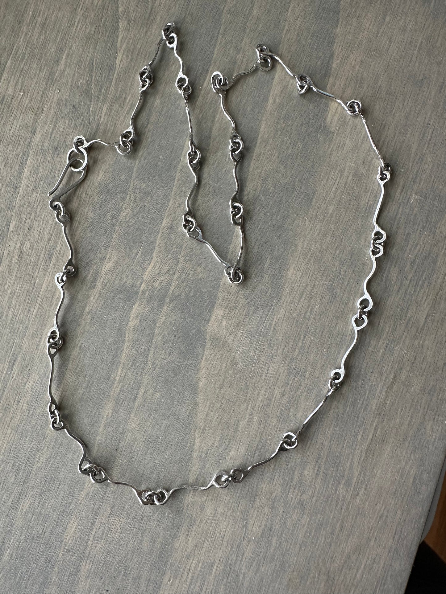 Handmade Bone Chain in Fine Silver