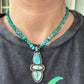 Color Totem Royston Turquoise + Emerald Basin Variscite Pendant