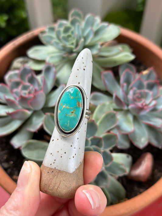Hardy Pit Turquoise Ring in size 6.75