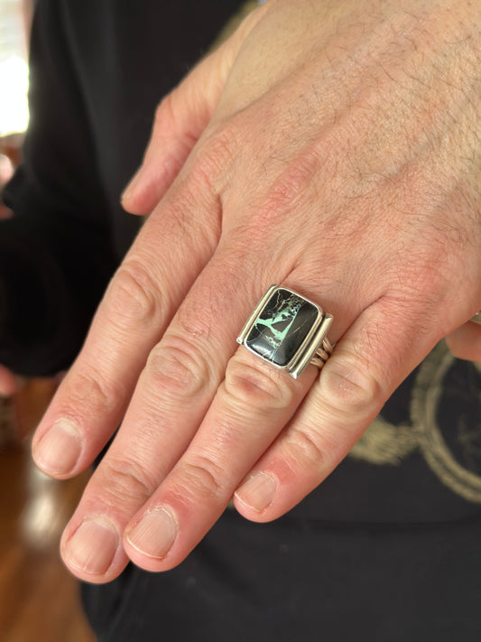 San Pedro Variscite Ring in size 8