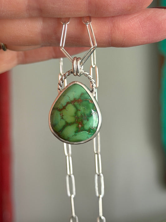 Emerald Valley Turquoise Teardrop Pendant