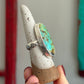 Blackjack Turquoise Ring size 8.5 STAMPED BAND