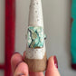 Mystic Sage Square Ring size 9.75 STAMPED BAND
