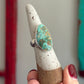 Fox Turquoise Ring size 7.5 STAMPED BAND