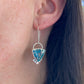 Morenci 2 Turquoise Trillion Earrings