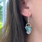 Morenci 2 Turquoise Trillion Earrings