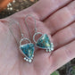 Morenci 2 Turquoise Trillion Earrings