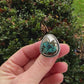 Morenci 2 Turquoise Pyrite Loaded Ring in size 9.5