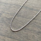 Sterling Silver Adjustable Cable Chain