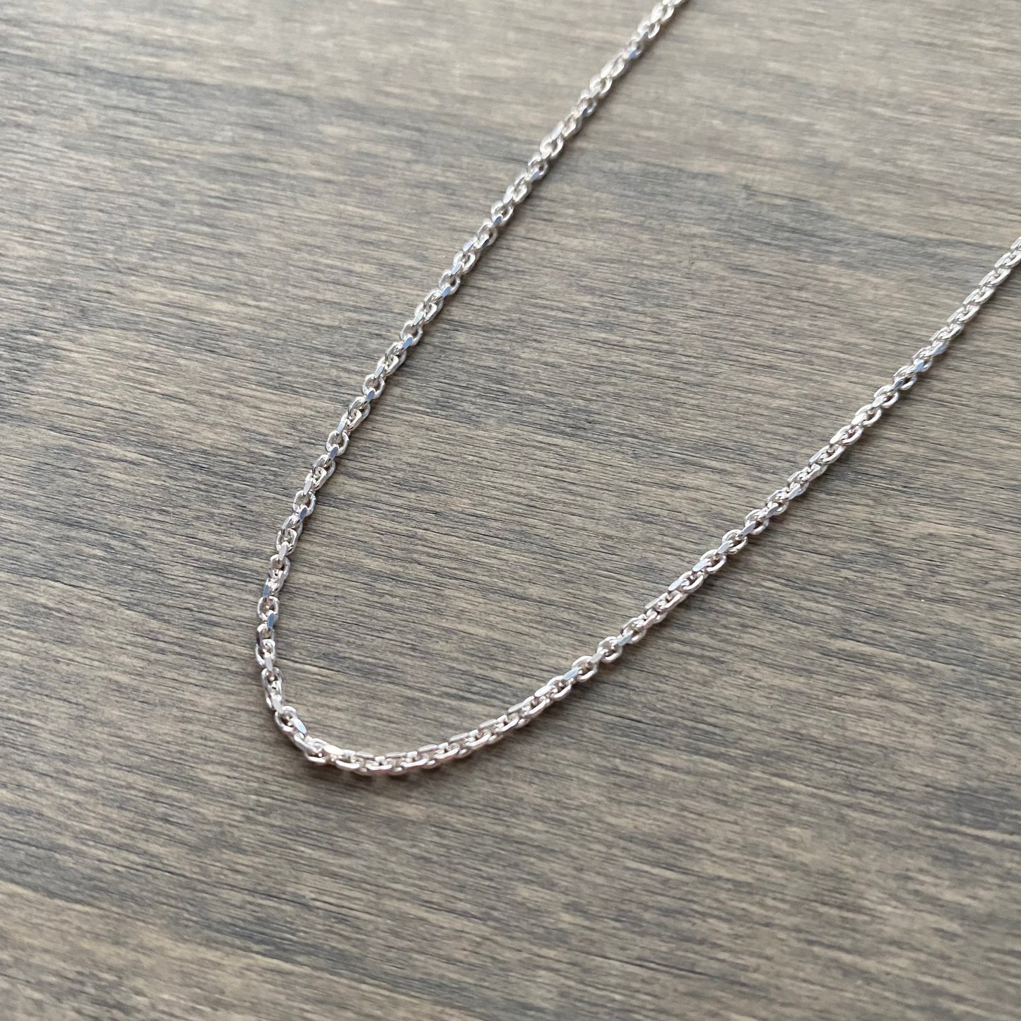 Sterling Silver Adjustable Cable Chain