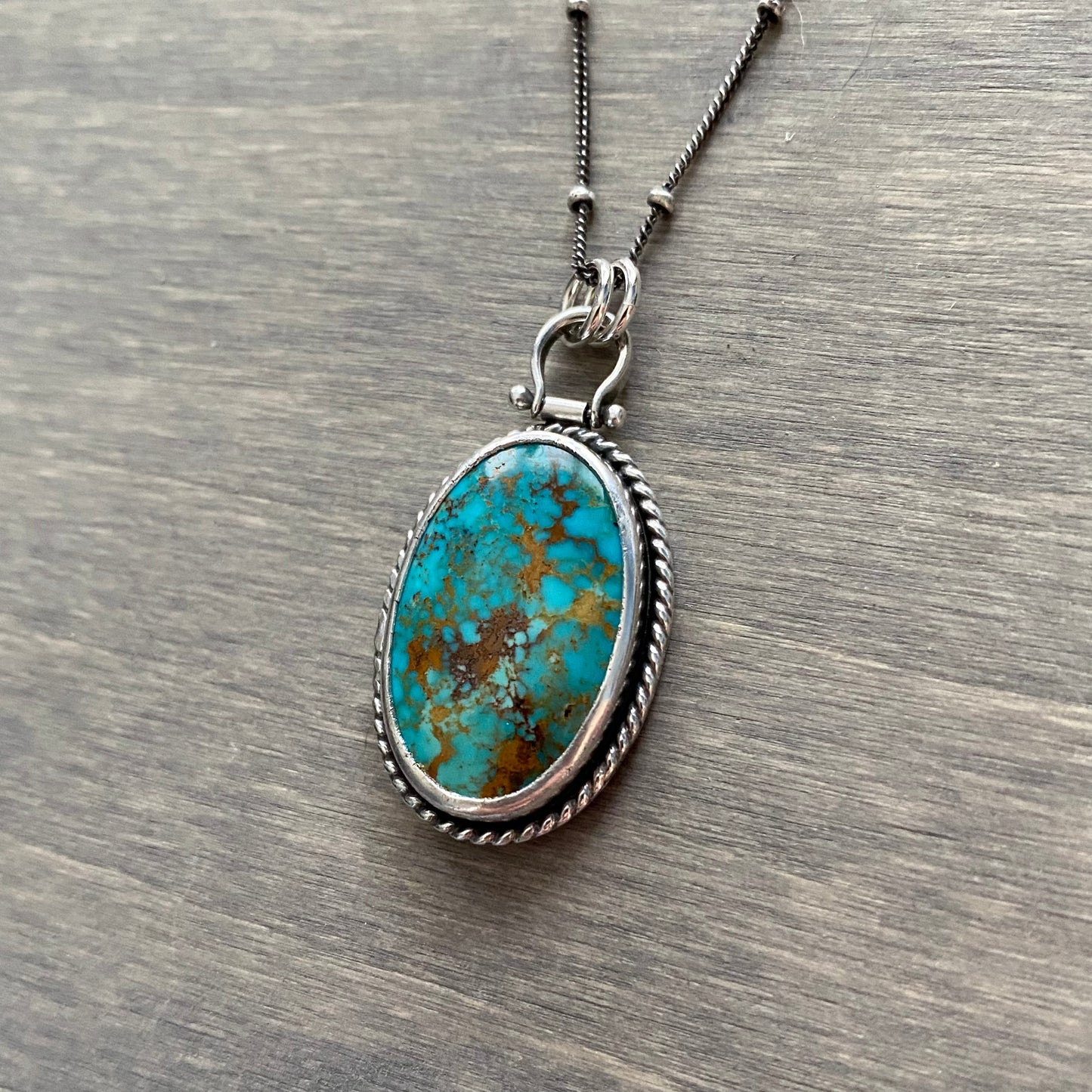 Rising Phoenix Turquoise Polychrome Pendant