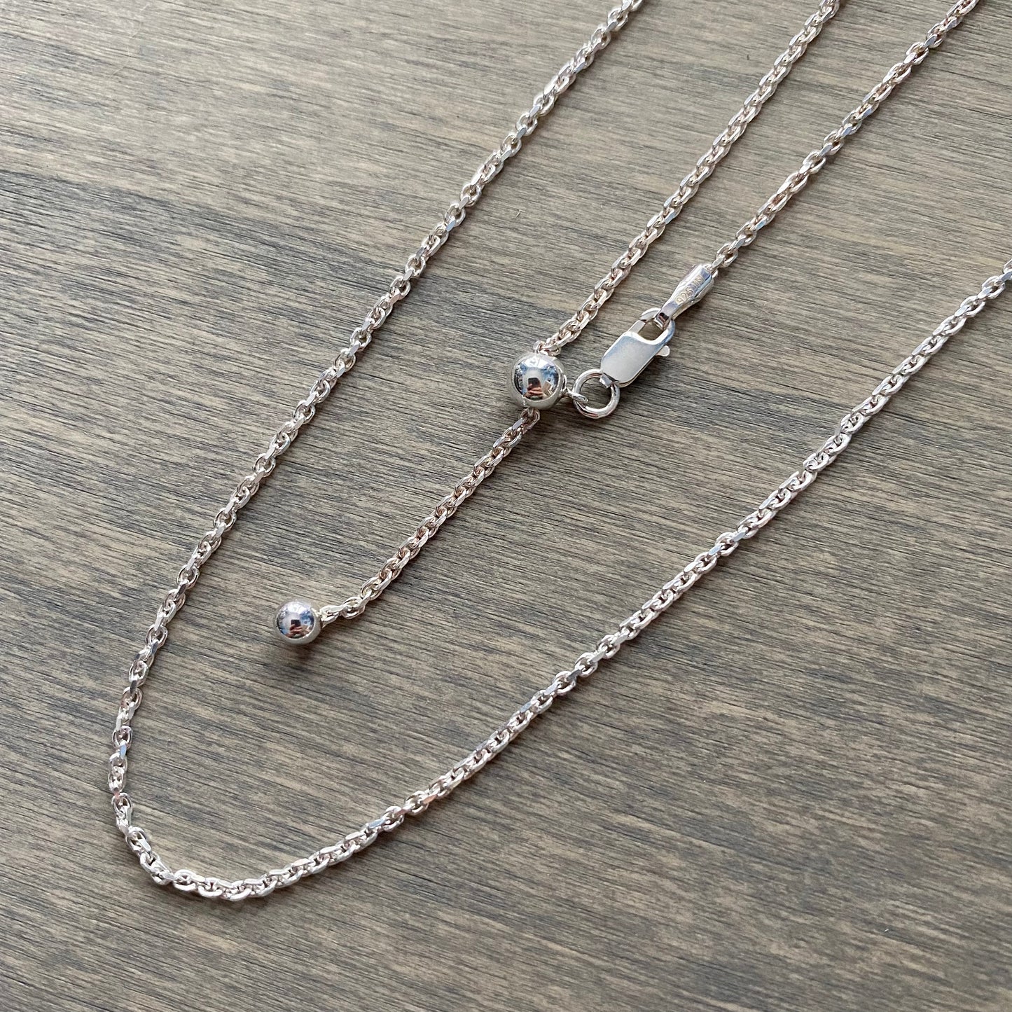 Sterling Silver Adjustable Cable Chain – Silver Muse