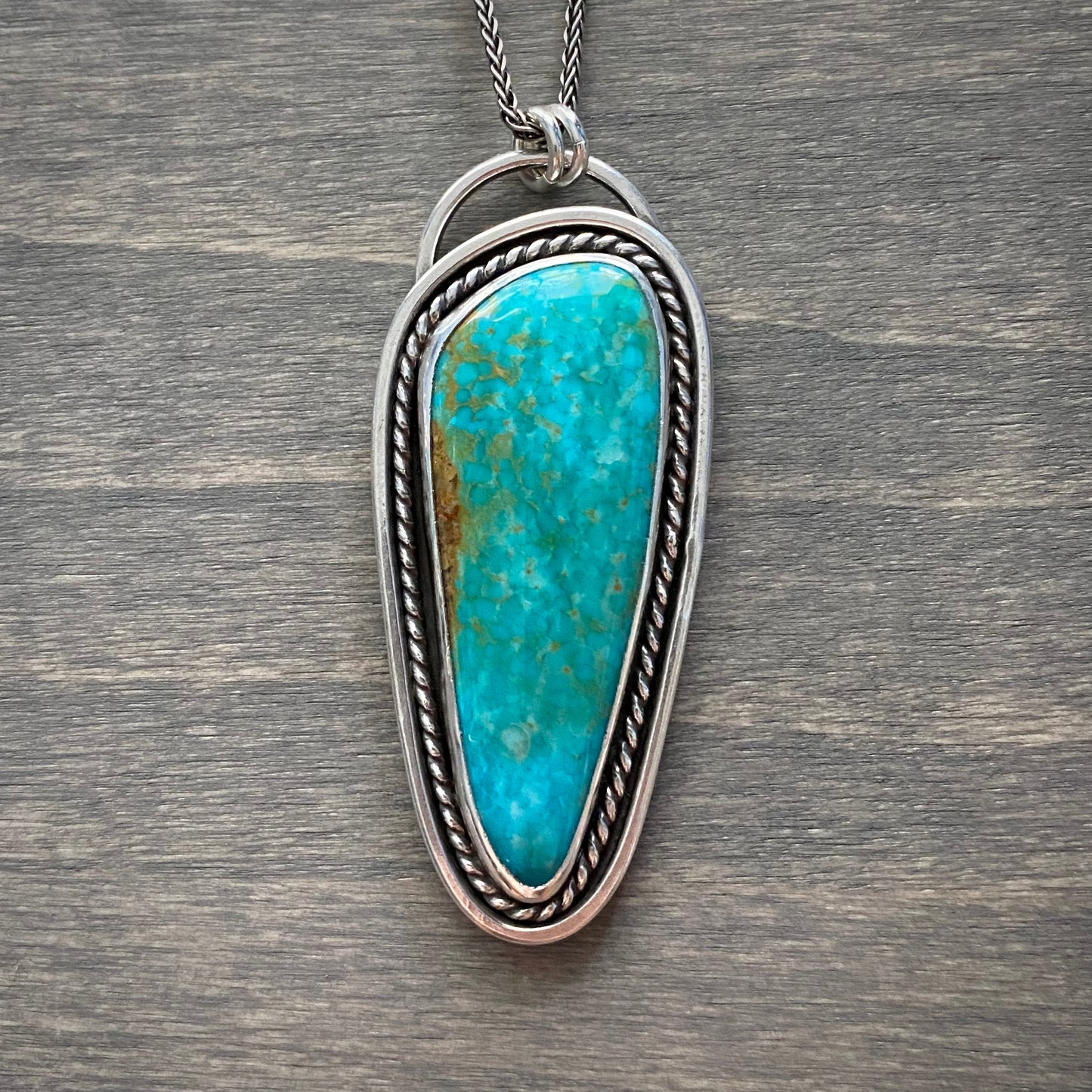 Fox Turquoise Spear Pendant