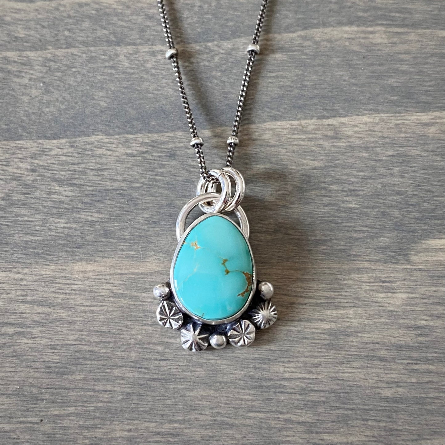 Royston Turquoise Starry Pendant Small