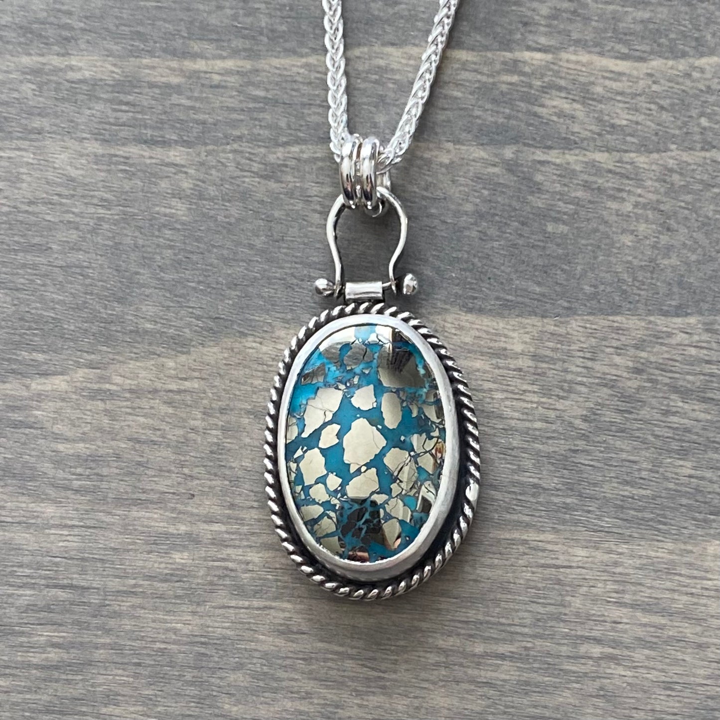 Morenci 2 Turquoise Oval Pendant