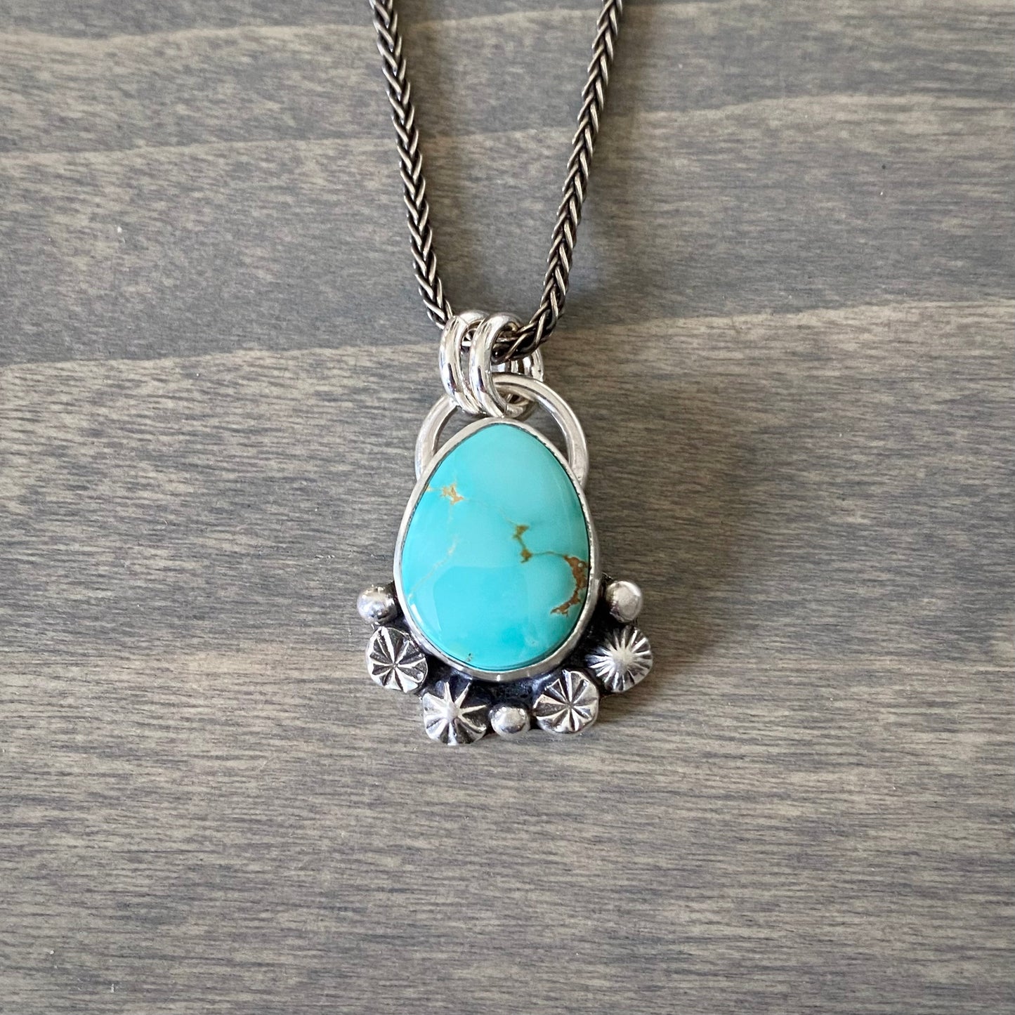 Royston Turquoise Starry Pendant Small