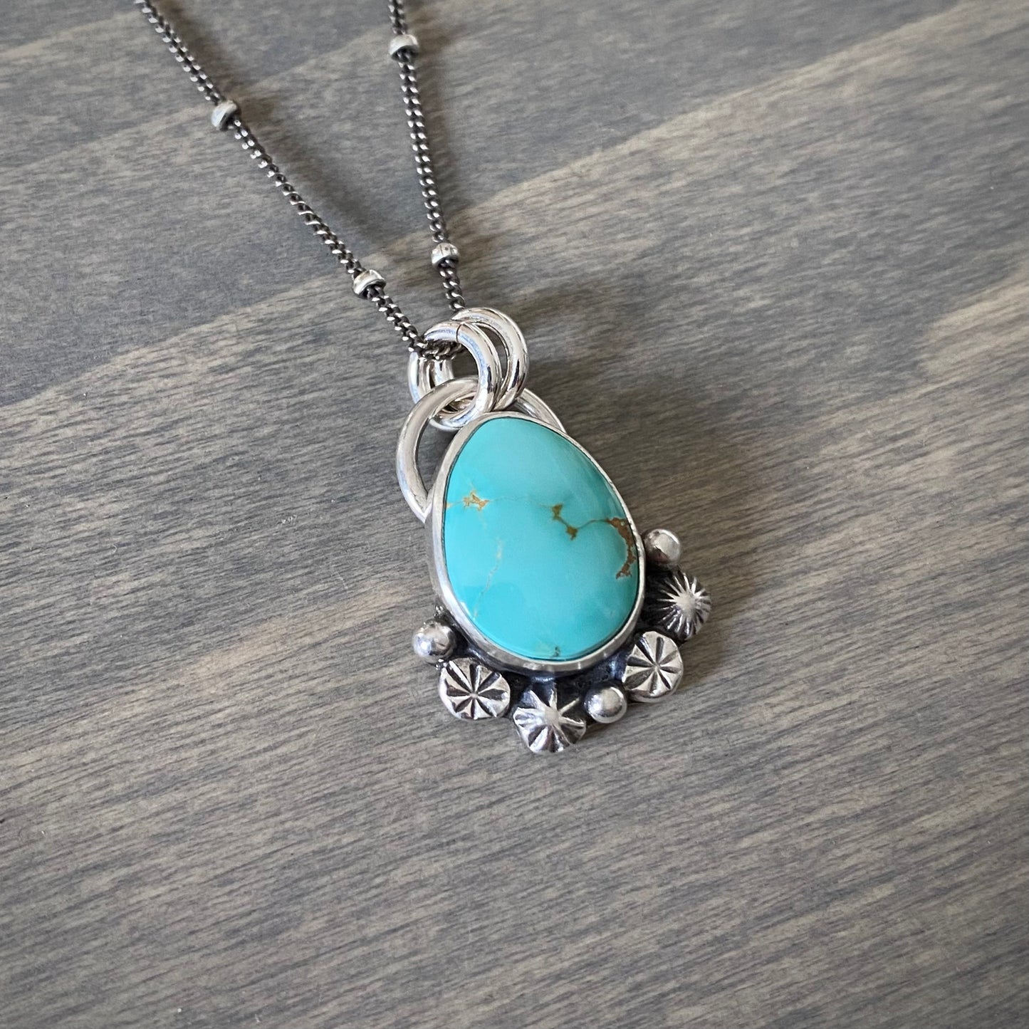 Royston Turquoise Starry Pendant Small