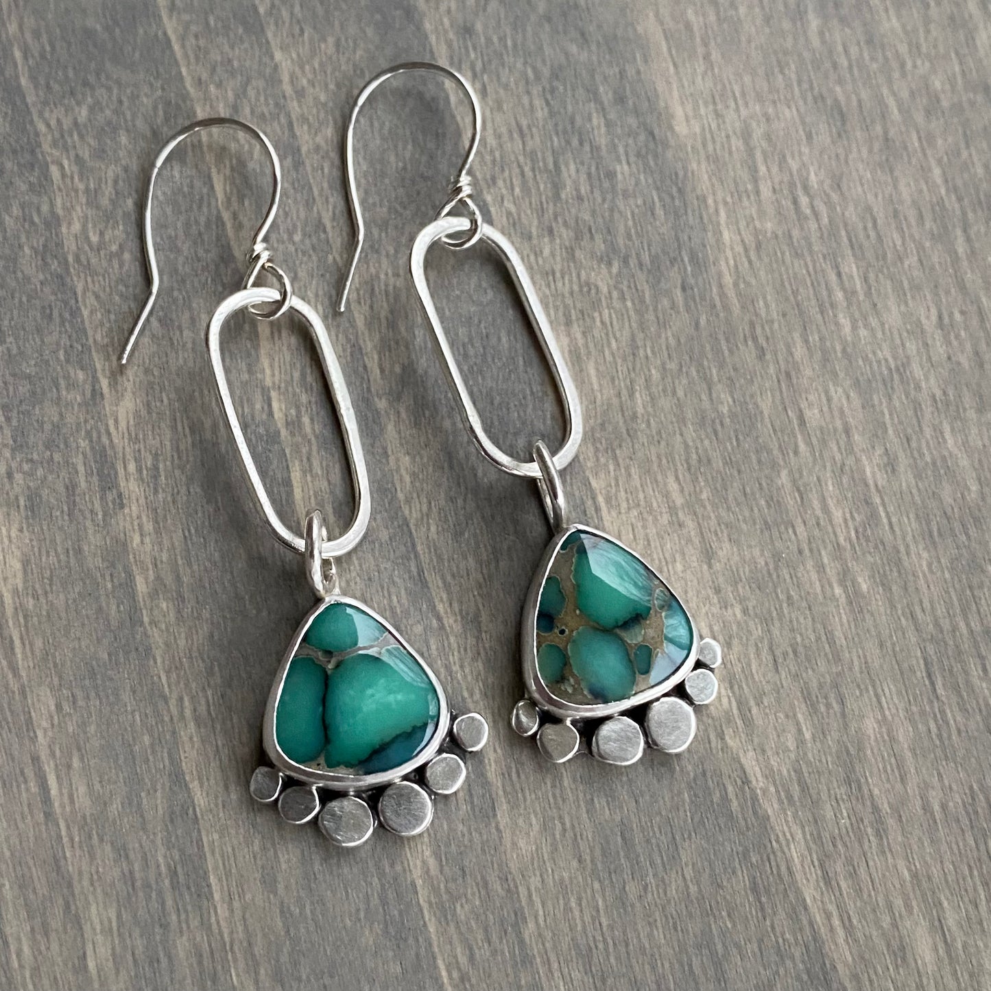 Desert Bloom Variscite Stepping Stone Earrings