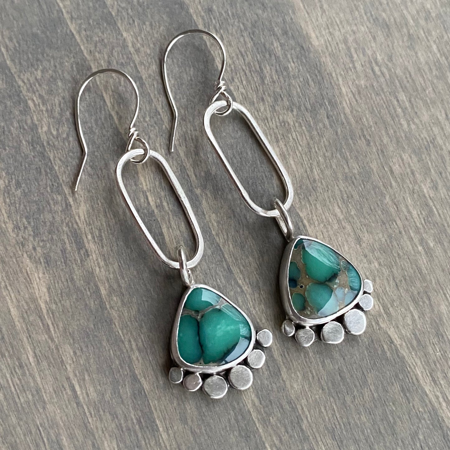 Desert Bloom Variscite Stepping Stone Earrings